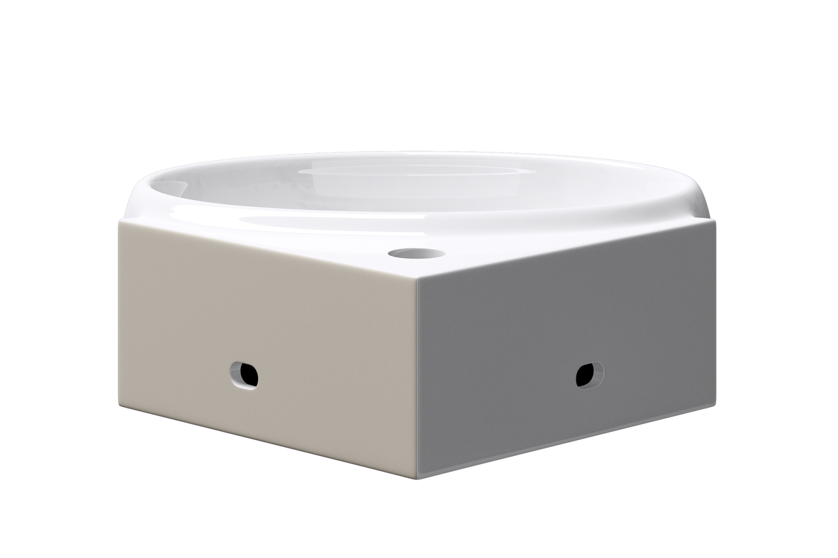 glasvilla lavabo lavabo de encimera lavabo colgante pequeño cuenco de cerámica blanco con recubrimiento nano para el baño y aseo de invitados Bruselas002