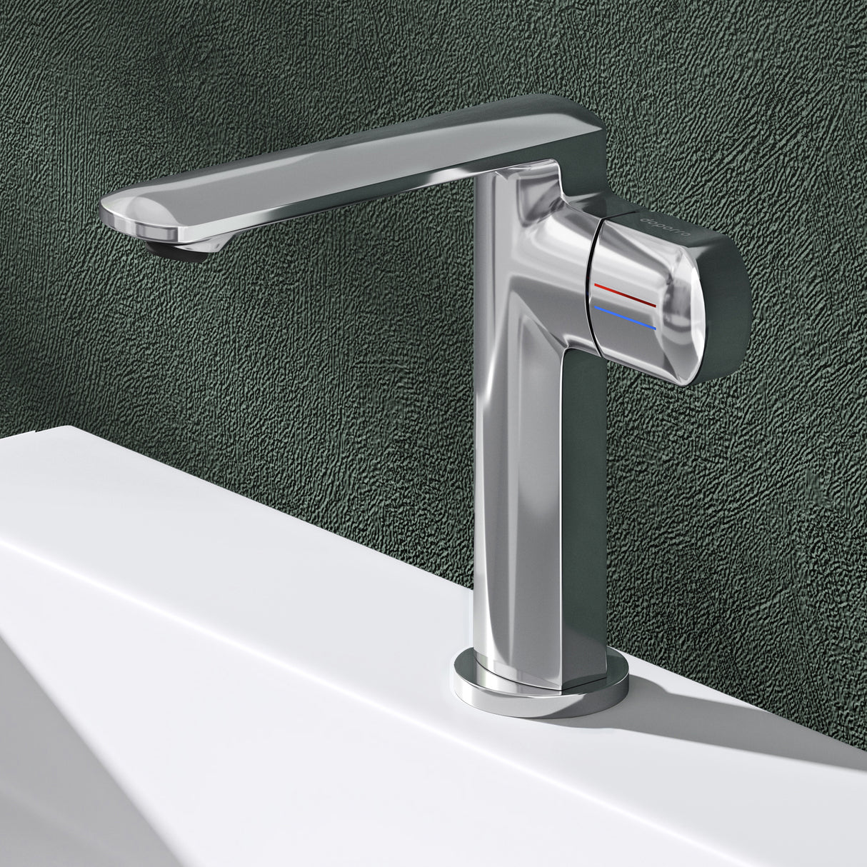Glasvilla Grifería Monomando para Lavabo | Diseño Moderno | Latón de Alta Calidad | Instalación DIN