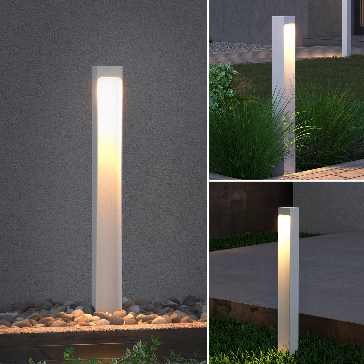glasvilla Éclairage Extérieur IP65 | Éclairage de Chemin Extérieur | Borne d’Éclairage pour Jardin, Lampadaire de Jardin 3000K | Lampadaire d’Extérieur 5W BaldersLights