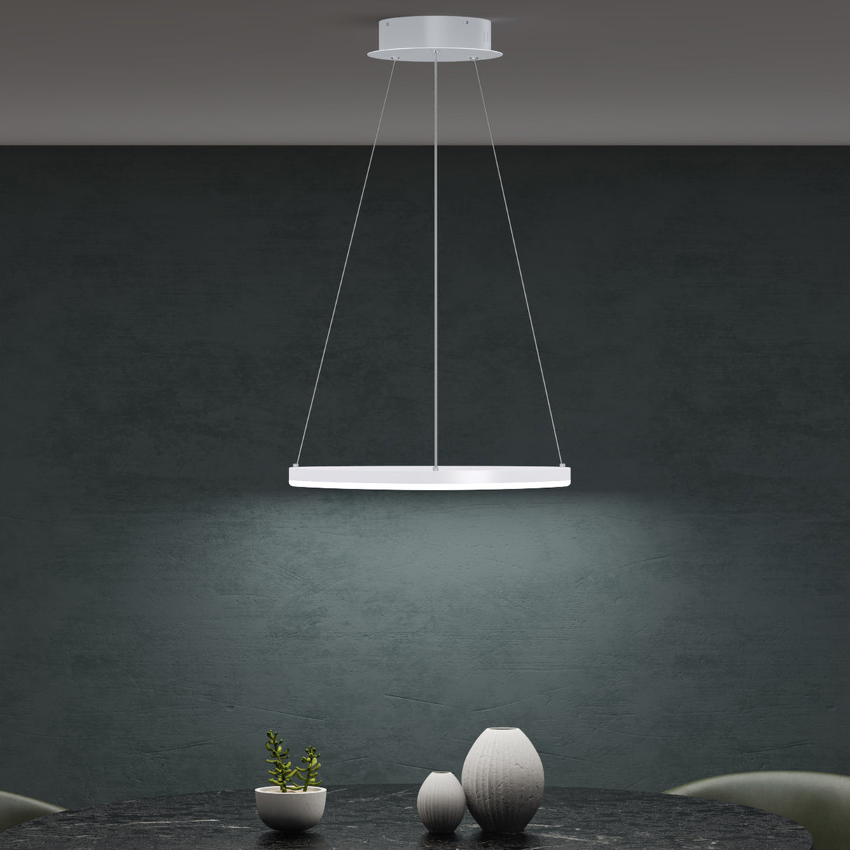 Suspension Glasvilla LED, lampe suspendue réglable avec câble, luminaire suspendu pour salle à manger, salon, chambre à coucher