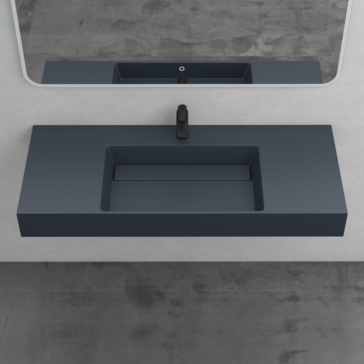 glasvilla Lavabo da Appoggio Lavandino Bagno Sospeso da Marmo Fuso Col12