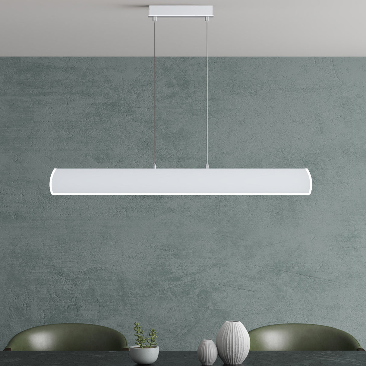 glasvilla Pendelleuchte 100cm LED Hängelampe Dimmbar mit Fernbedienung 3000K/4000K/6000K Verstellbares Kabel 20W Hängeleuchte Alivetta3730