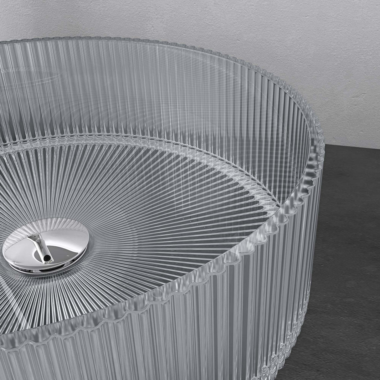 lavabo Glasvilla en verre, vasque à poser, lavabo rond