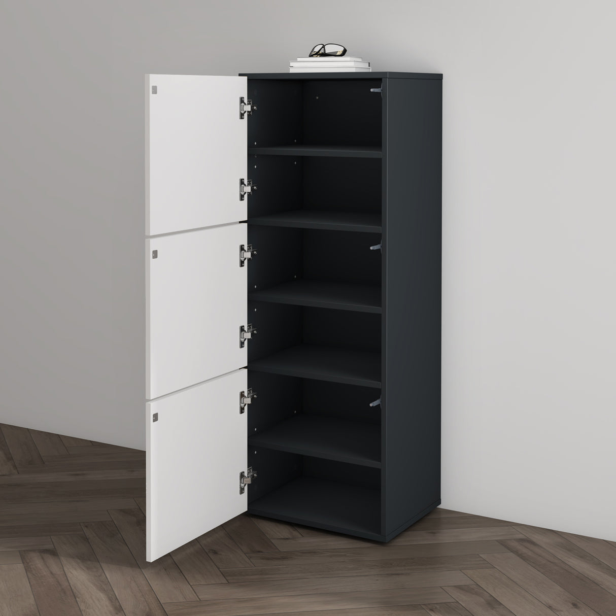 glasvilla Meuble à Chaussures Coffre à Chaussures avec 3 Compartiments LTH 45x36x120 cm Meuble à Chaussures 02