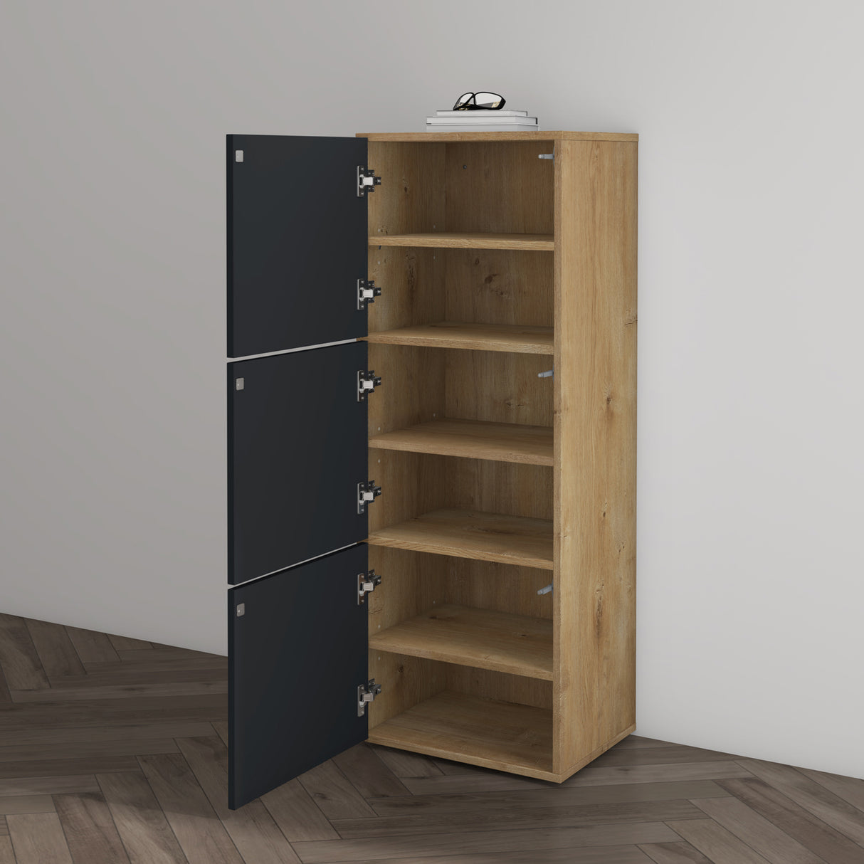 glasvilla Meuble à Chaussures Coffre à Chaussures avec 3 Compartiments LTH 45x36x120 cm Meuble à Chaussures 02