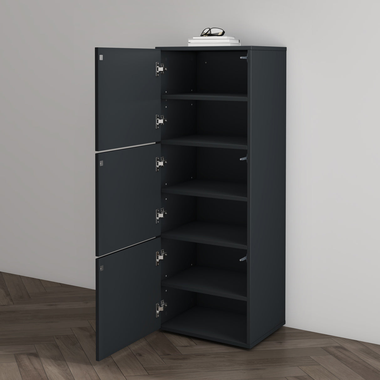 glasvilla Meuble à Chaussures Coffre à Chaussures avec 3 Compartiments LTH 45x36x120 cm Meuble à Chaussures 02