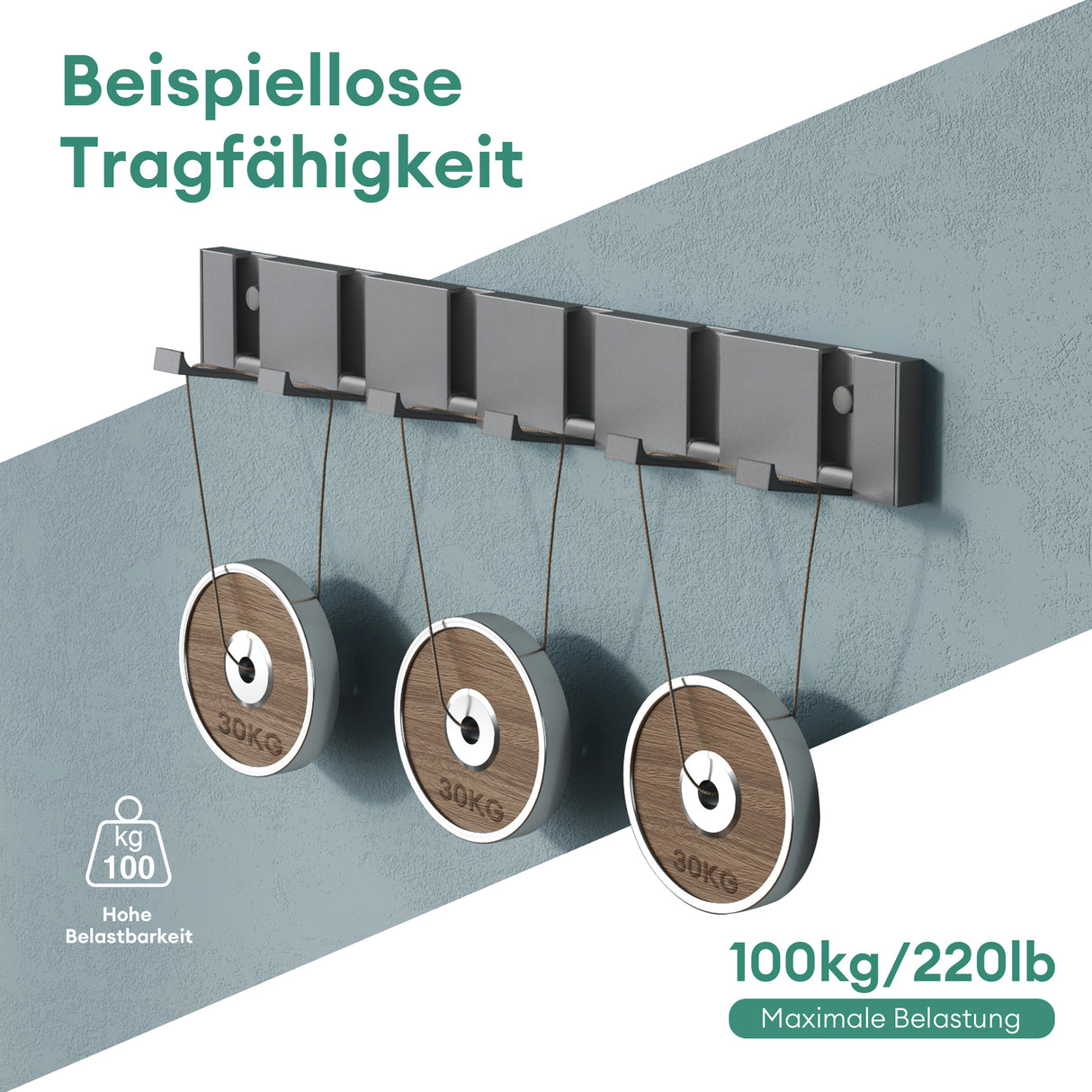 Patères murales Glasvilla sans perçage, porte-manteau mural, crochets muraux en acier inoxydable, barre porte-manteau, crochets Stalo-04+05