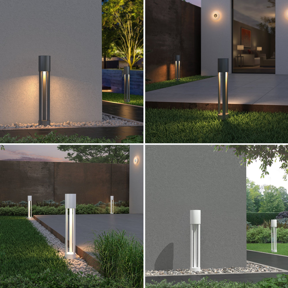 glasvilla Luminaire d’Extérieur ⌀120xH700mm IP65 | Borne et Lampadaire de Jardin 3000K | Éclairage de Chemin Extérieur 10W NeoForge