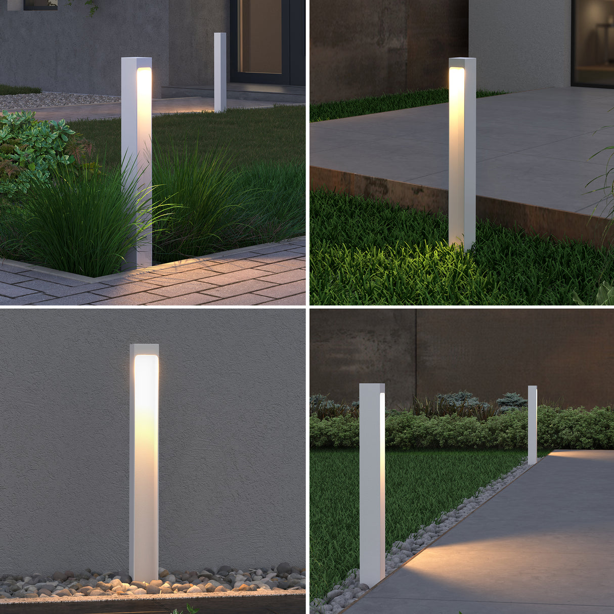 glasvilla Éclairage Extérieur IP65 | Éclairage de Chemin Extérieur | Borne d’Éclairage pour Jardin, Lampadaire de Jardin 3000K | Lampadaire d’Extérieur 5W BaldersLights