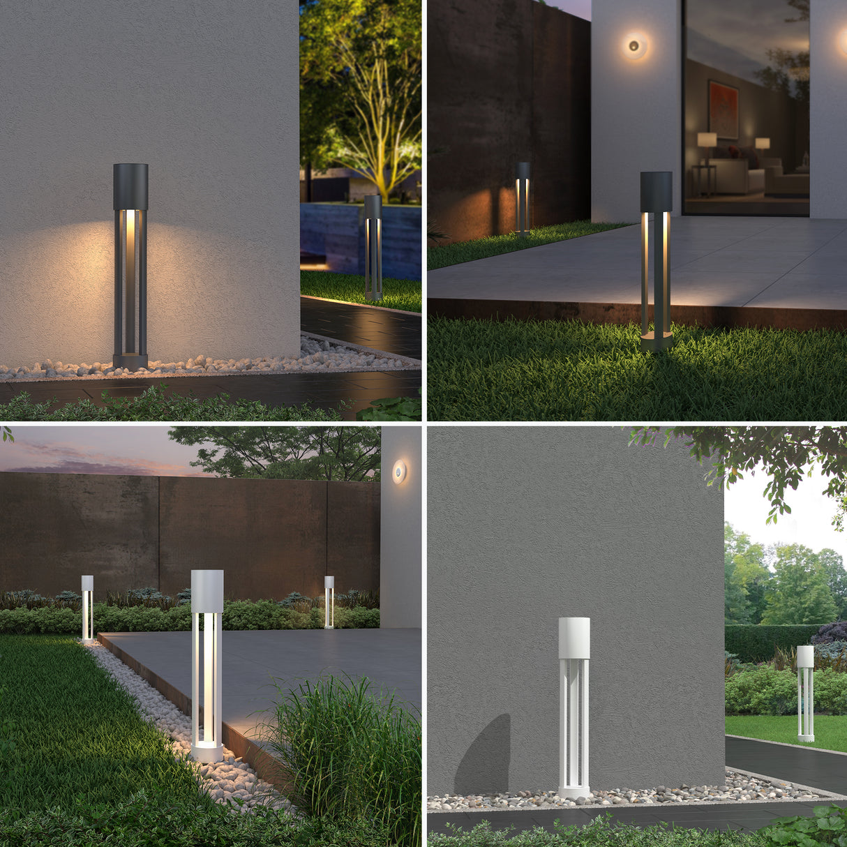 glasvilla Luminaire d’Extérieur ⌀120xH700mm IP65 | Borne et Lampadaire de Jardin 3000K | Éclairage de Chemin Extérieur 10W NeoForge