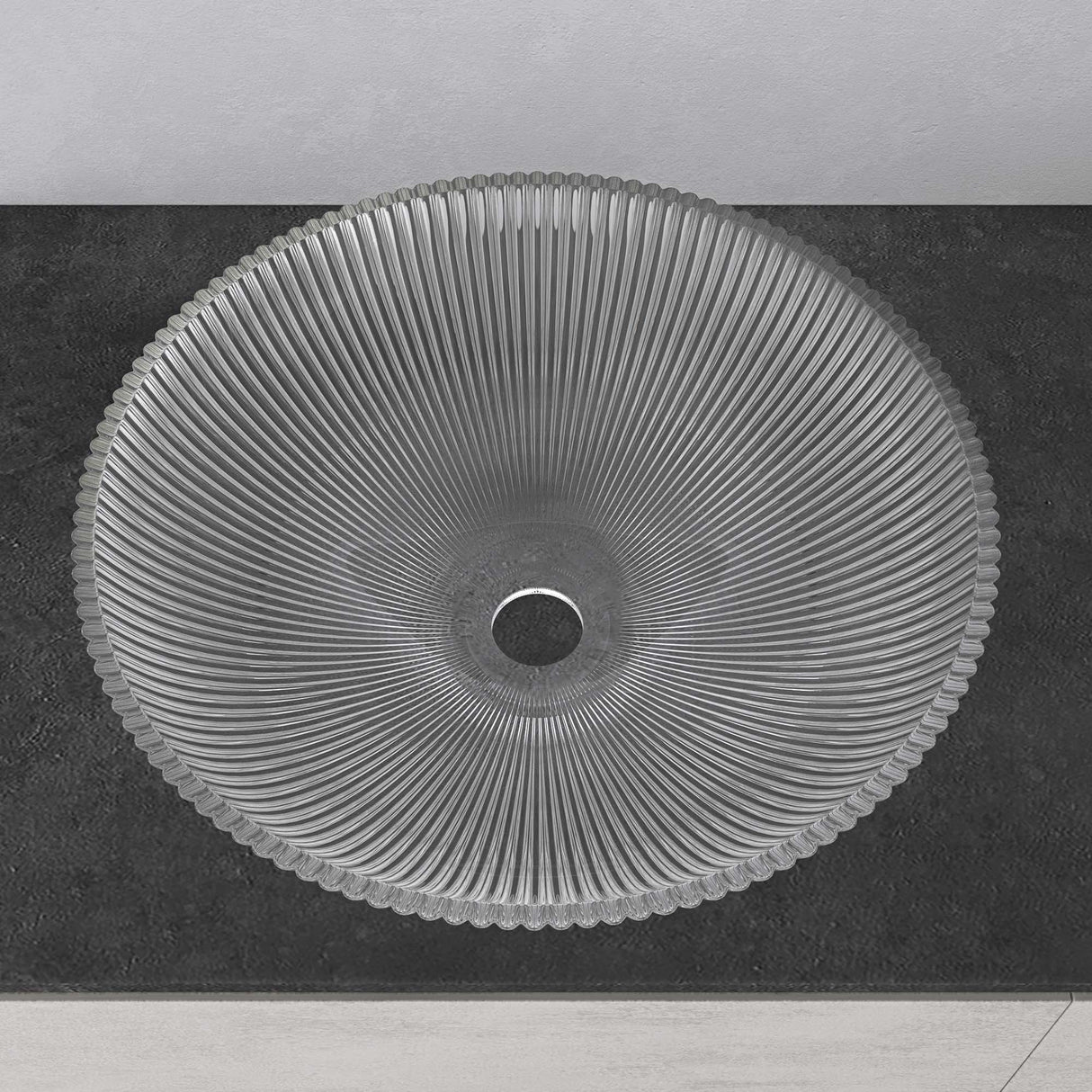 lavabo Glasvilla en verre, vasque à poser, lavabo rond