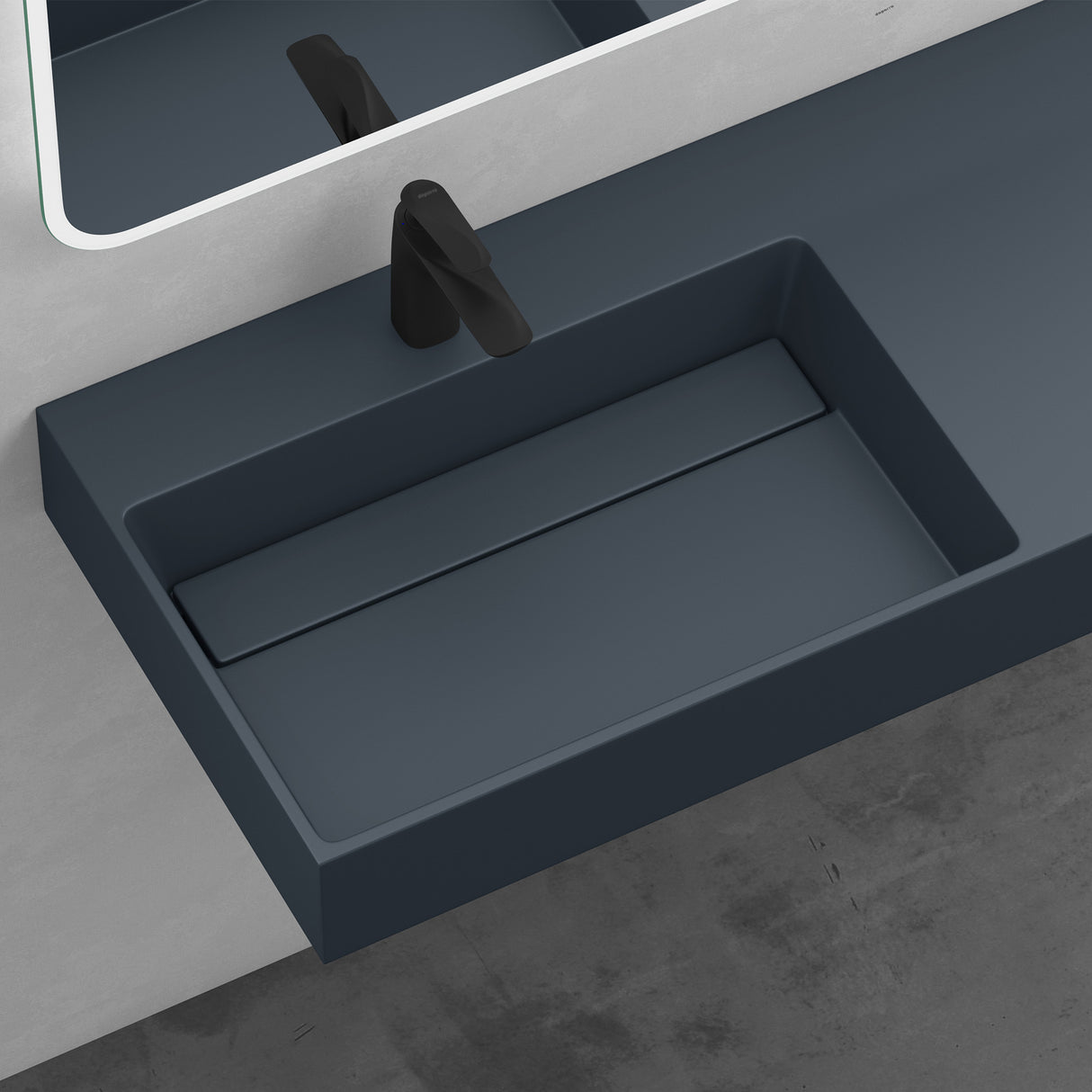 glasvilla Lavabo da Appoggio Lavandino Bagno Sospeso da Marmo Fuso Col12