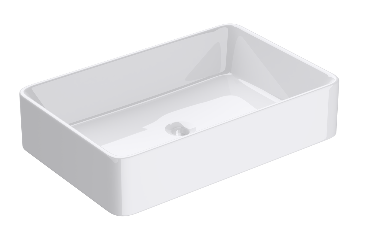 glasvilla Waschbecken Aufsatzwaschbecken BTH: 59x38x13,5cm Waschschale aus Keramik Brüssel105D