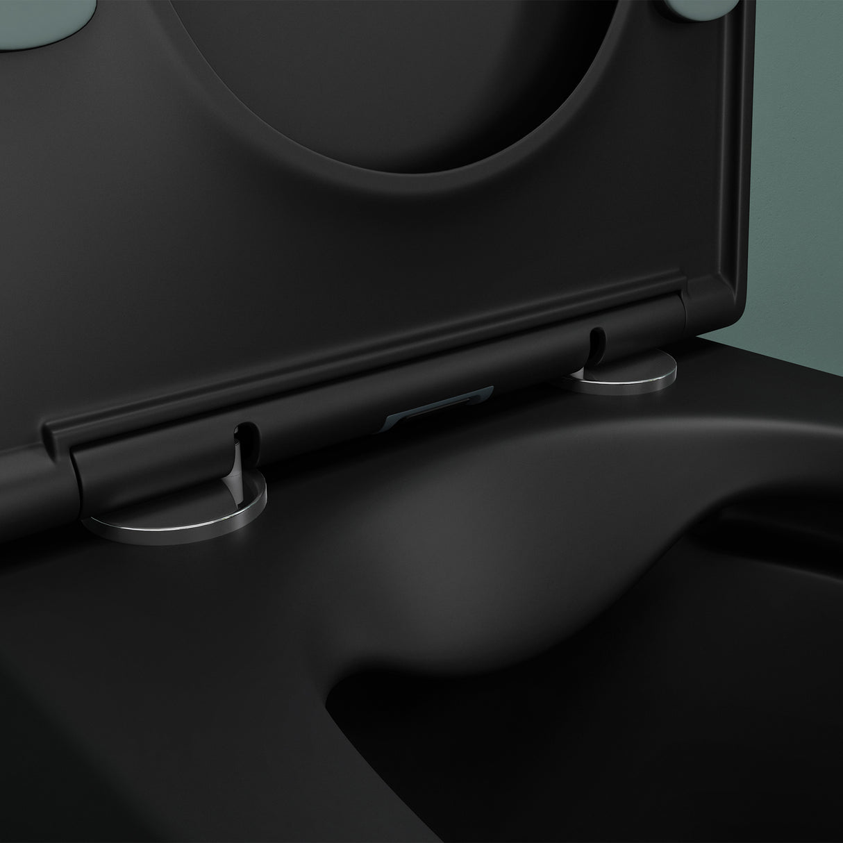 glasvilla Spülrandlos Wand WC negro Hänge WC + asiento de WC (con Softclose) A112 NUEVO!!!