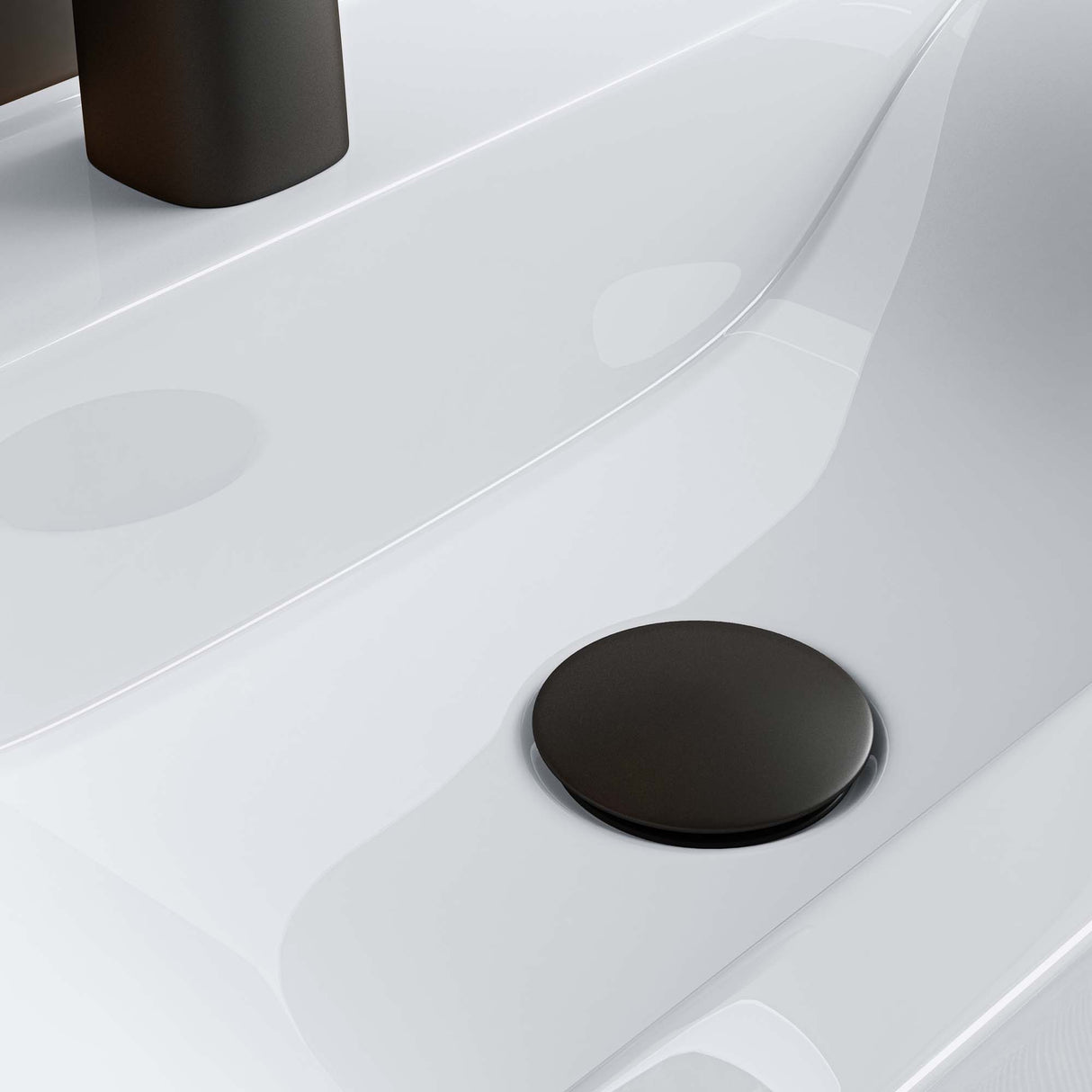 glasvilla Lavabo da Appoggio 60x31x10cm in Ceramica Lavabo Bagno Sospeso Lavandino Bagno da Appoggio con Nano Rivestimento Rettangolare Brüssel118g