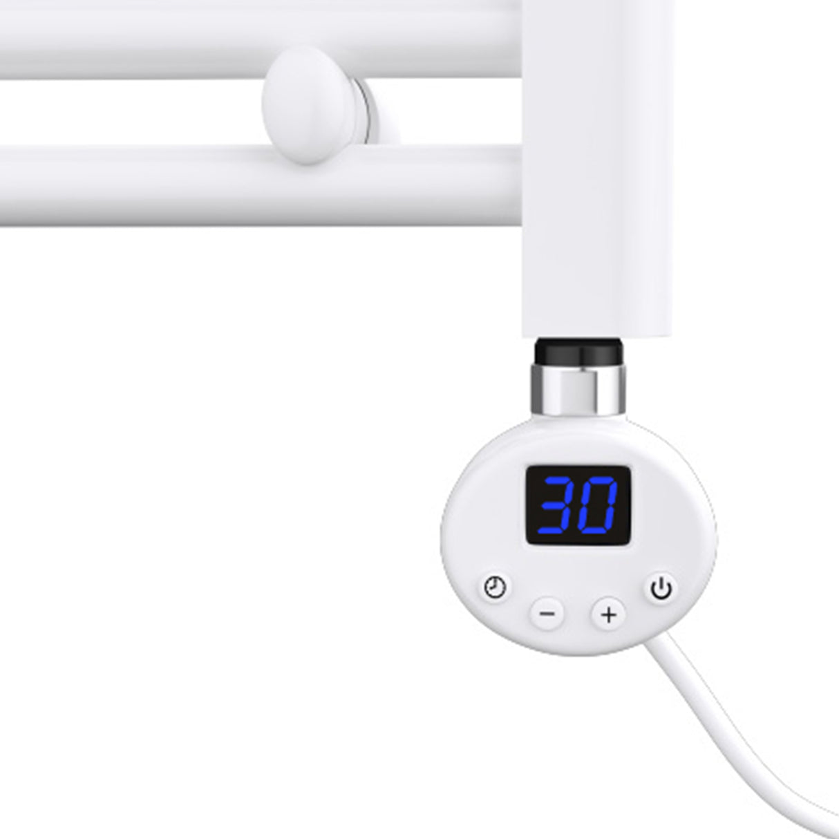 glasvilla Élément Chauffant avec Thermostat Électrique avec Écran LCD Cartouche Chauffante en Acier Inoxydable Élément Chauffant pour Radiateurs Sèche-Serviettes de Salle de Bain