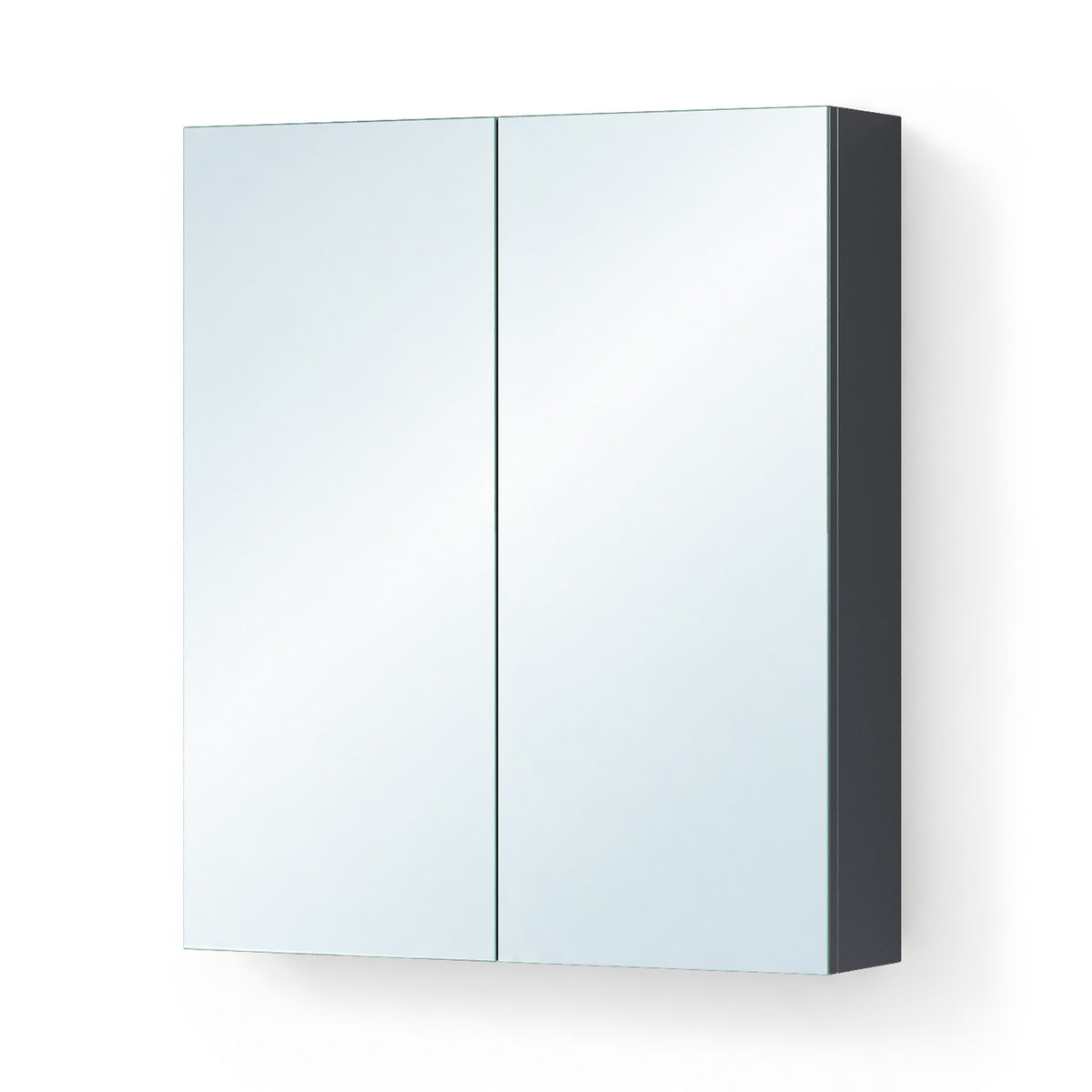 Glasvilla Armario Espejo de Baño con Puertas Sin Marco y Estantes Ajustables – Spiegelschrank 02