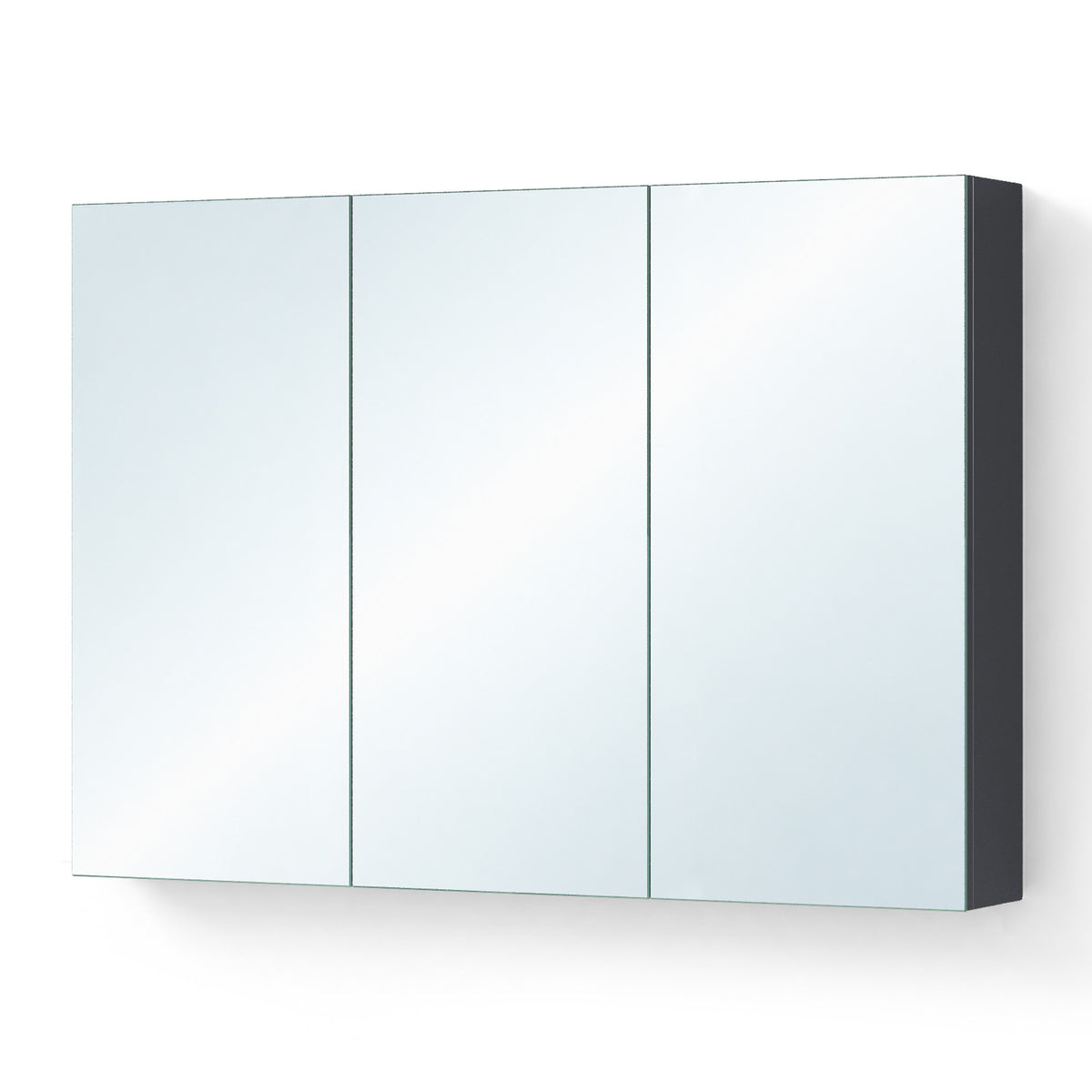 Glasvilla Armario Espejo de Baño con Puertas Sin Marco y Estantes Ajustables – Spiegelschrank 02