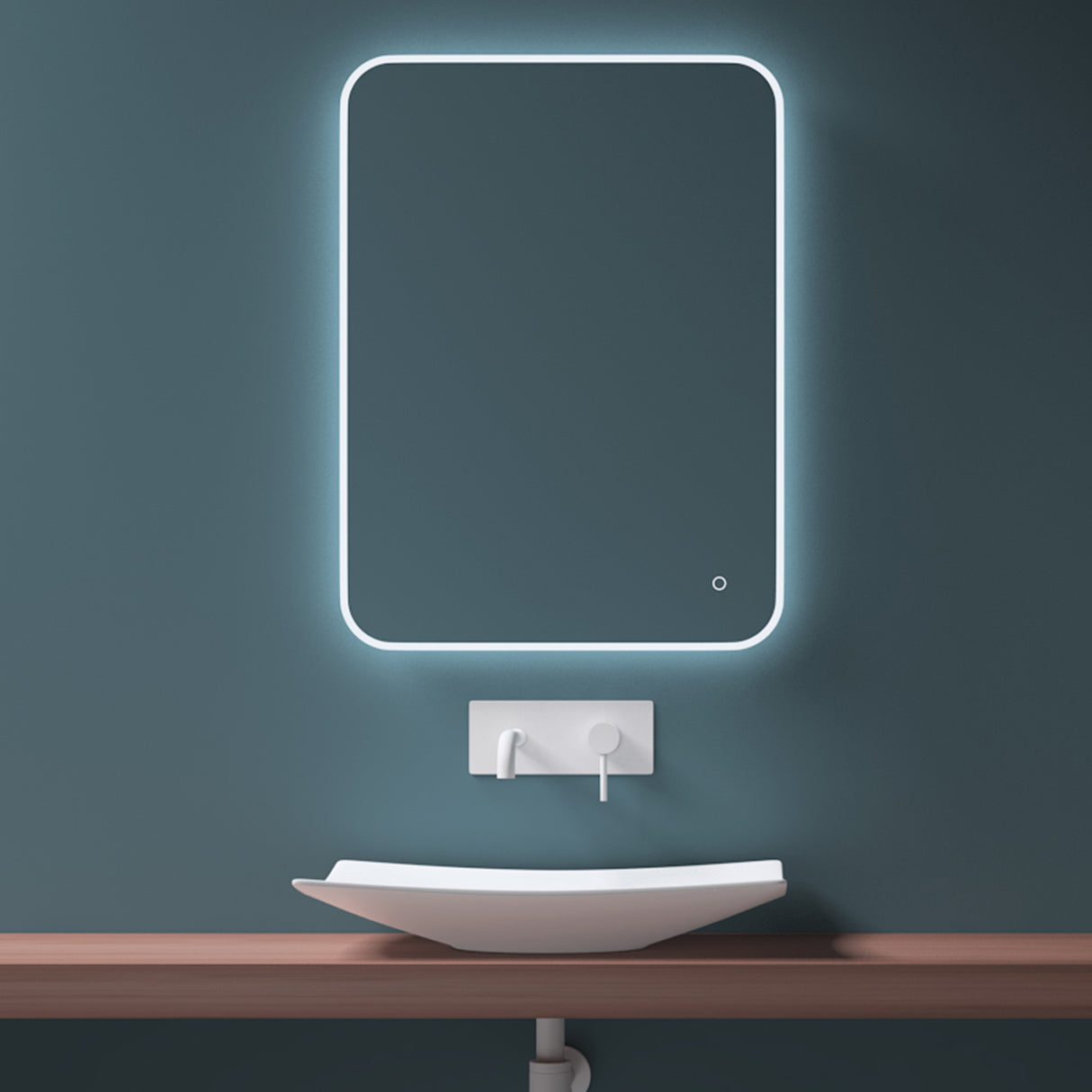 glasvilla Waschbecken Aufsatzwaschbecken, Keramik,weiß mit Nano-Beschichtung Brüssel5096