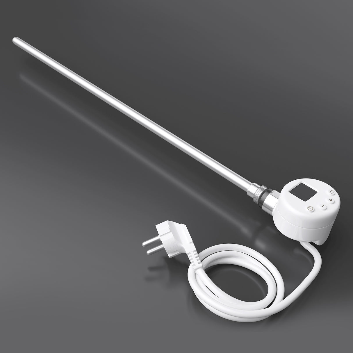 glasvilla Élément Chauffant avec Thermostat Électrique avec Écran LCD Cartouche Chauffante en Acier Inoxydable Élément Chauffant pour Radiateurs Sèche-Serviettes de Salle de Bain