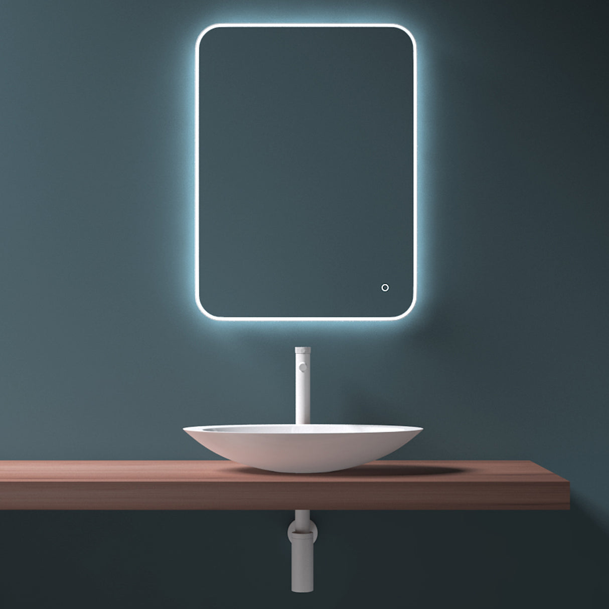 Vasque à poser Glasvilla, vasque, meuble-lavabo, vasque en fonte minérale Col802