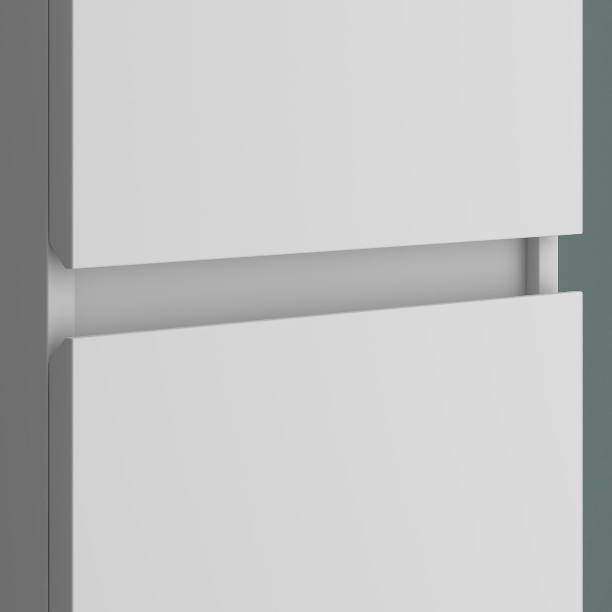 glasvilla Armadio Colonna Bagno con 2 Ante e 4 Vani, Mobile Bagno Alto Multiuso 35x20x120cm Mobiletto da Bagno Verona