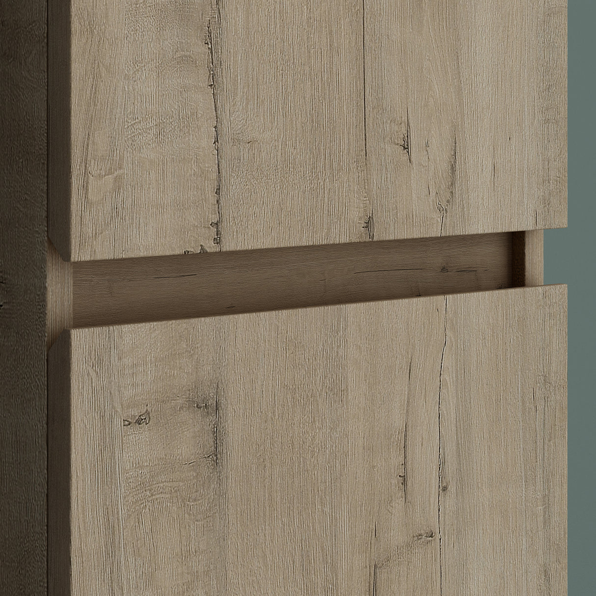 glasvilla Armadio Colonna Bagno con 2 Ante e 4 Vani, Mobile Bagno Alto Multiuso 35x20x120cm Mobiletto da Bagno Verona