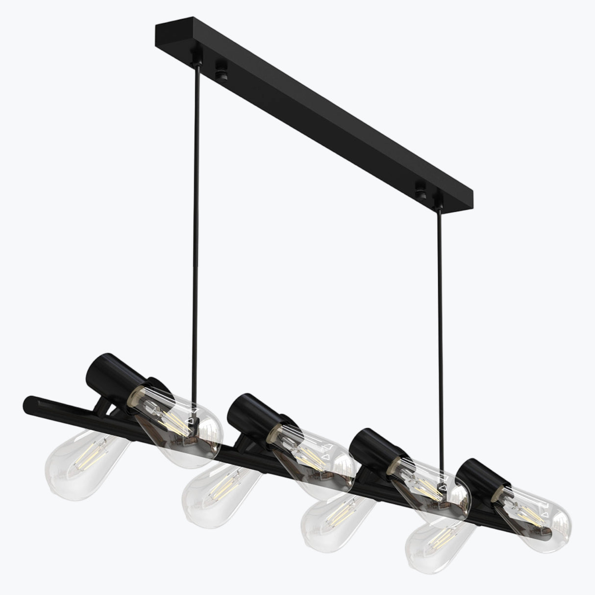 glasvilla Suspension LED Lampe Suspendue Câble Réglable pour Salle À Manger Salon Chambre