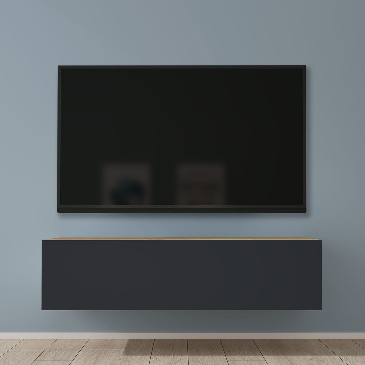glasvilla mesa de televisión mueble de televisión armario con asa oculta y cierre suave mueble bajo armario colgante para sala de estar mueble de televisión02