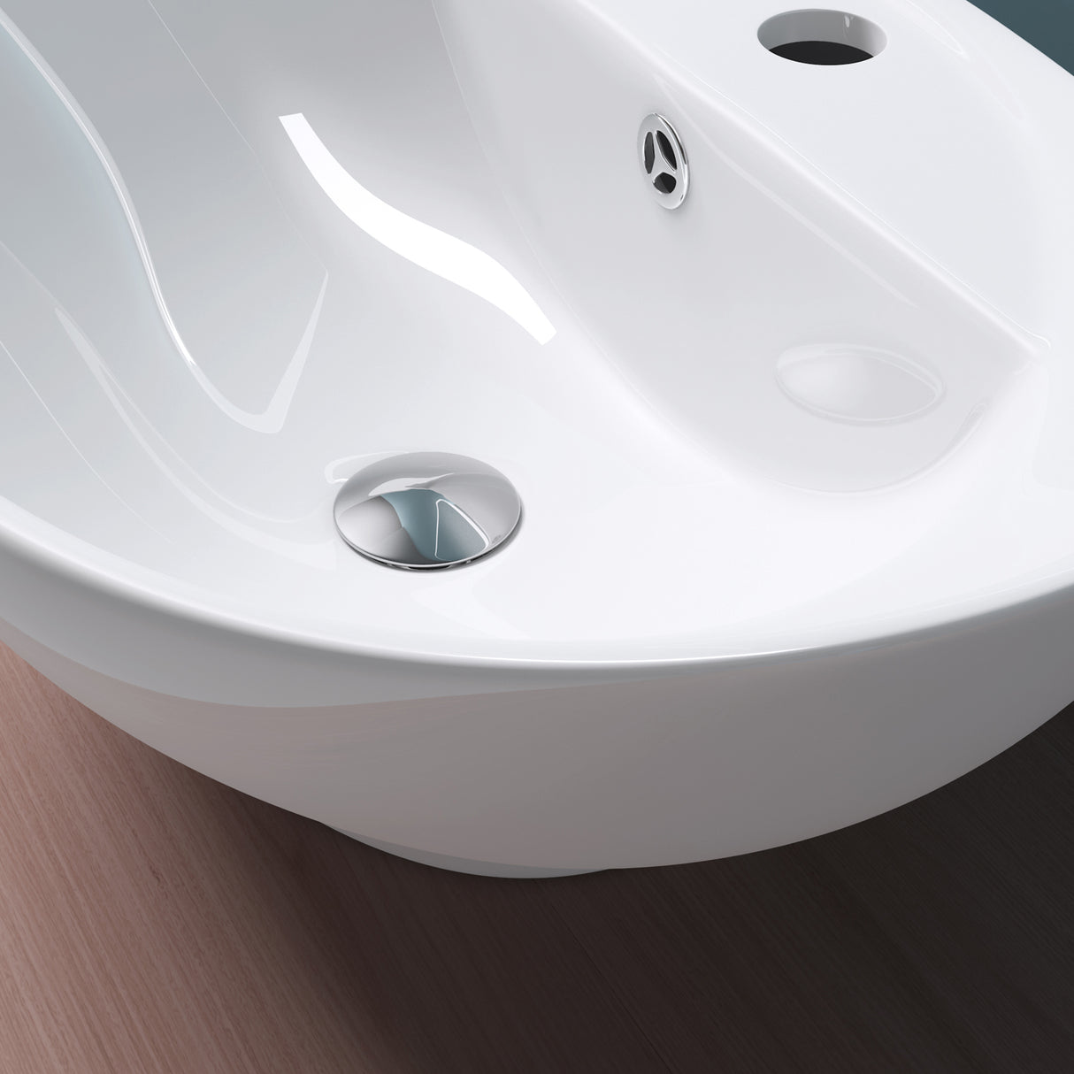 Vasque à poser Glasvilla, modèle Brussels 302 blanc, en céramique avec nano-revêtement