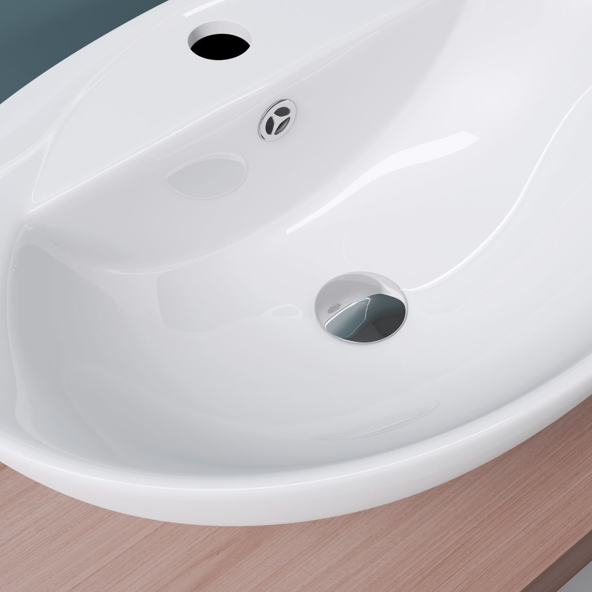 Vasque à poser Glasvilla, modèle Brussels 302 blanc, en céramique avec nano-revêtement