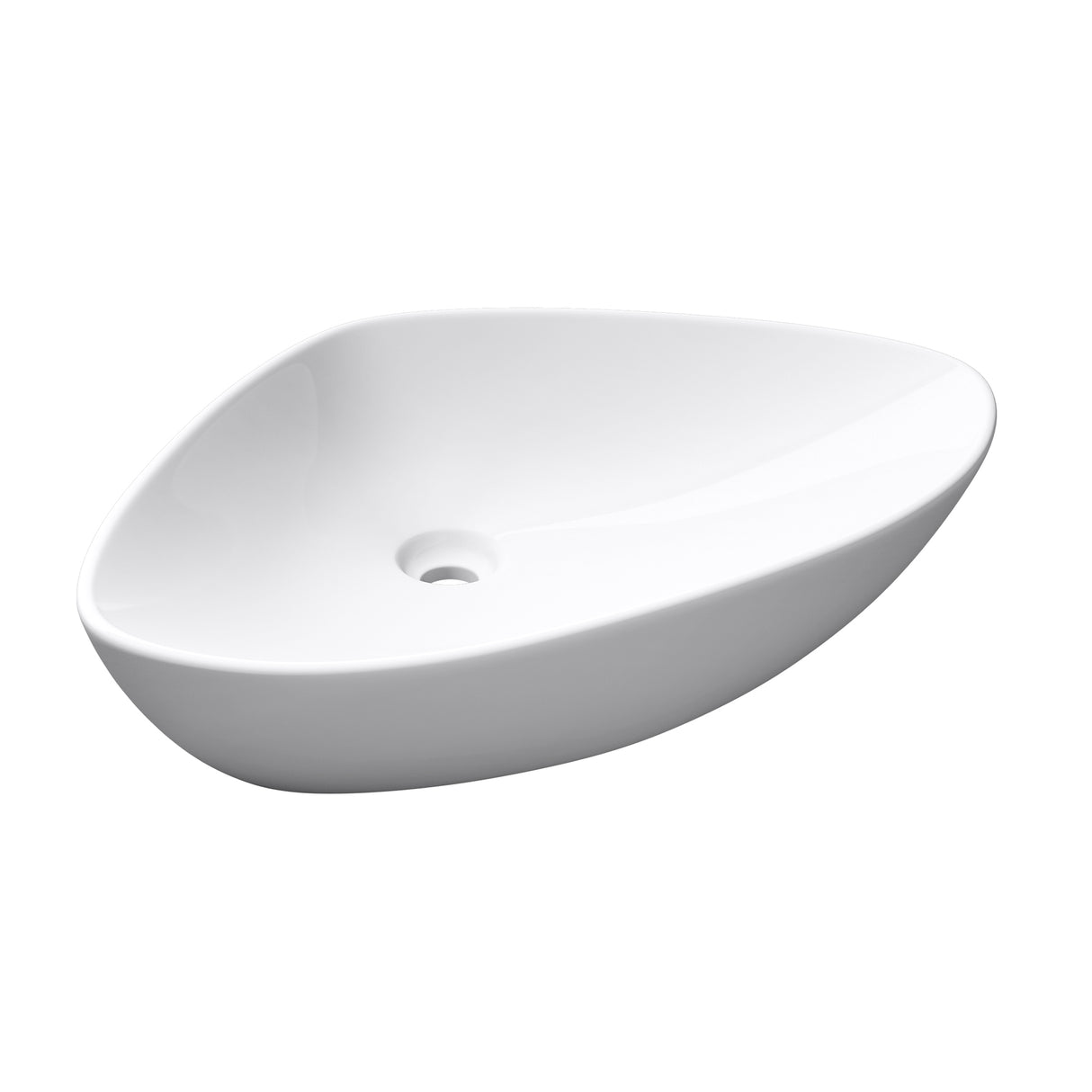 glasvilla lavabo lavabo de encimera cuenco lavabo de encimera de cerámica cuenco de encimera en blanco incl. recubrimiento nano Brüssel215