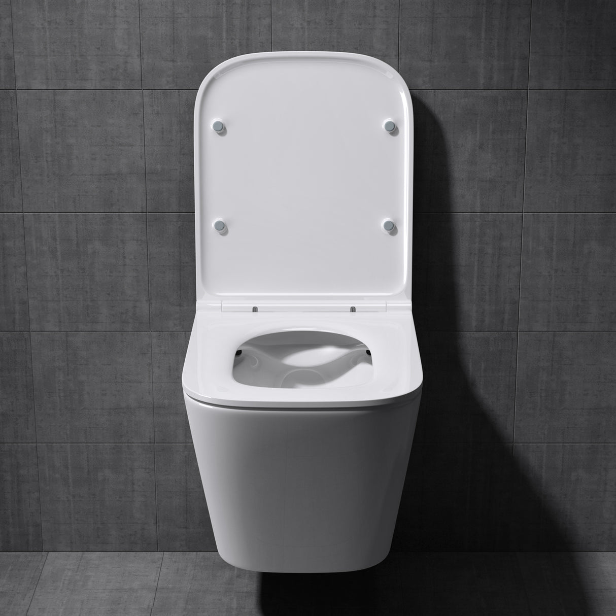 glasvilla Spülrandlos Wand WC negro Hänge WC + asiento de WC (con Softclose) A112 NUEVO!!!