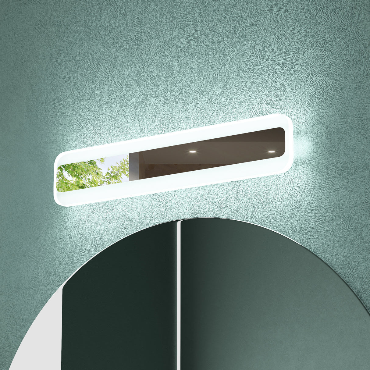 glasvilla Lampe de Salle de Bain LED pour Miroir | Lampe Miroir à Intensité Variable 3 Couleurs 3000K-6000K | Lampe de Maquillage 14W LumaRay