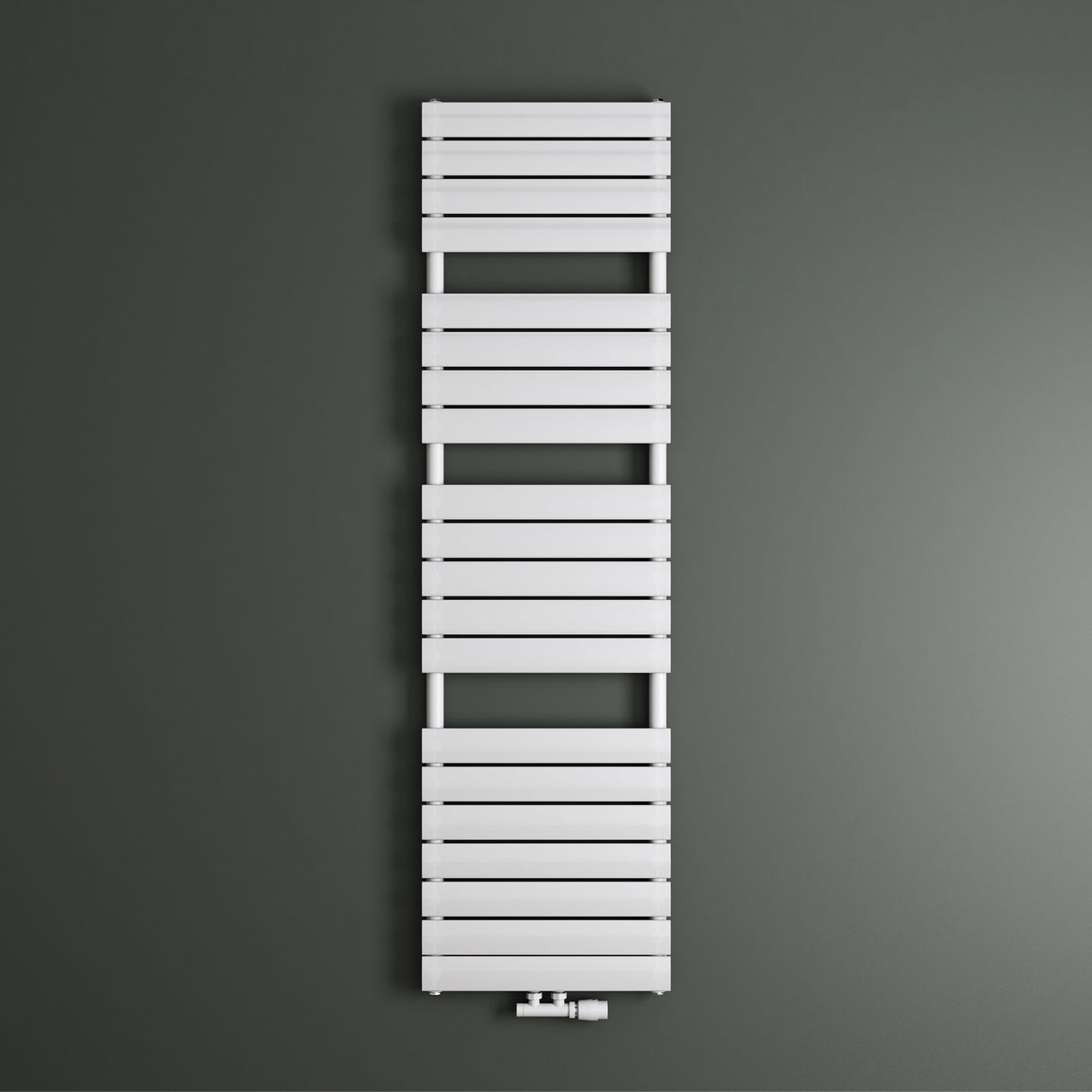 glasvilla Radiateur de Salle de Bain Raccordement Latéral Plat et Raccordement Central Radiateur Panneau Chauffe-Serviettes Horizontal FH