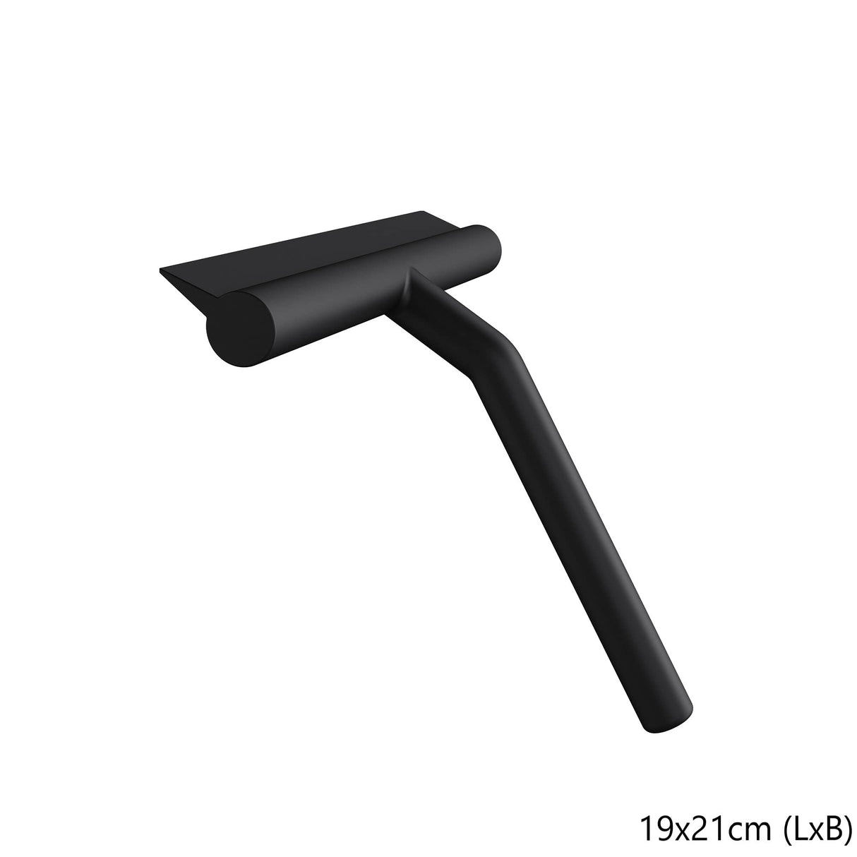 glasvilla Tergivetro per Doccia con Gancio, Tergivetro in Silicone per Finestre del Bagno, 19x21cm, Nero Opaco