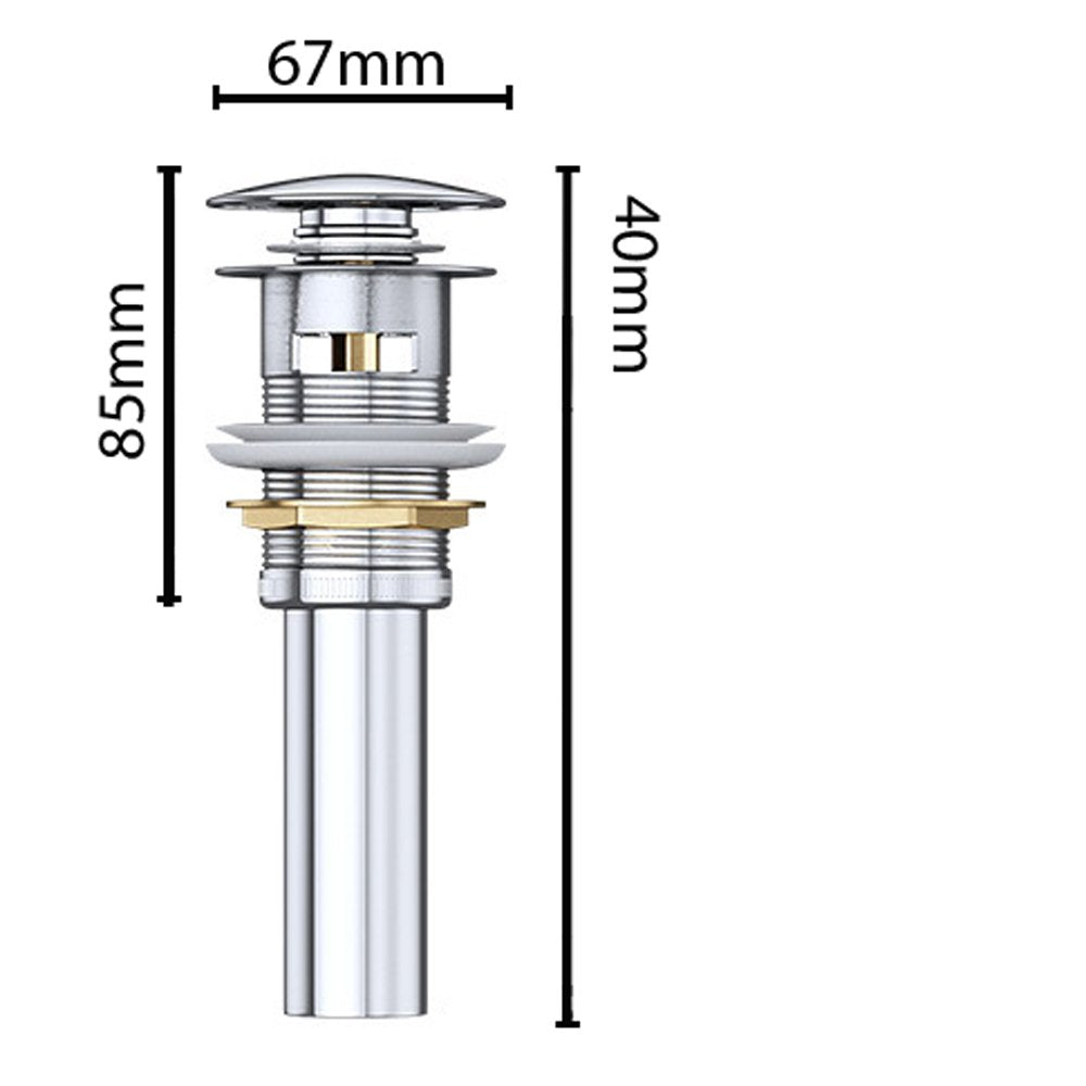 Bouchon de lavabo Glasvilla | Bouchon de lavabo compatible avec tous les lavabos DIN