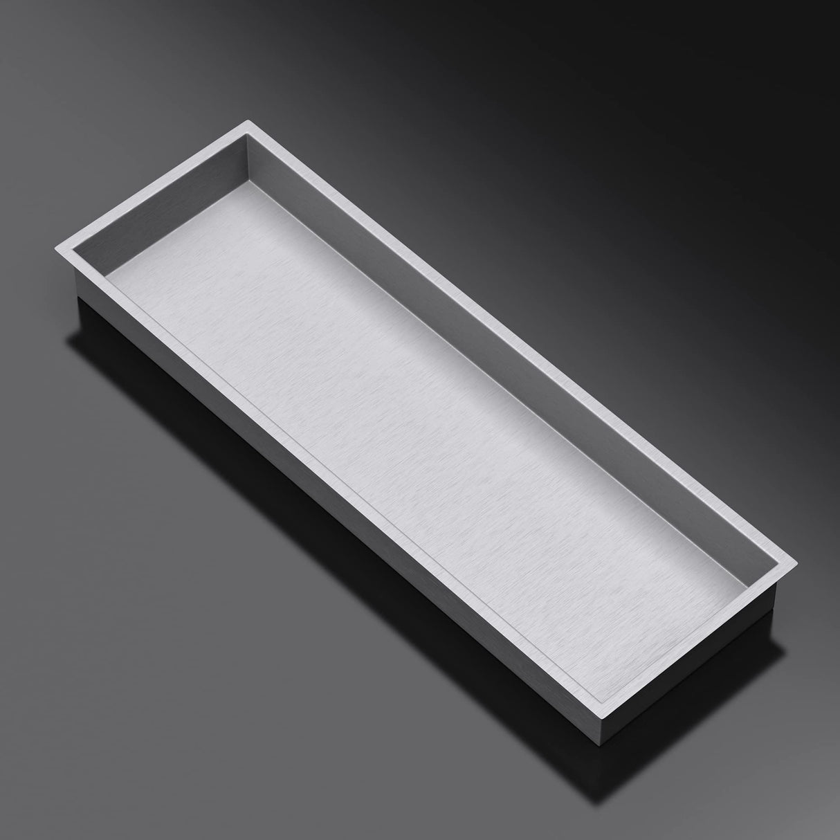 glasvilla Nicchia a Parete in Acciaio Inox Mensola Doccia a Muro a Incasso Piastrellabile Facile da Montare