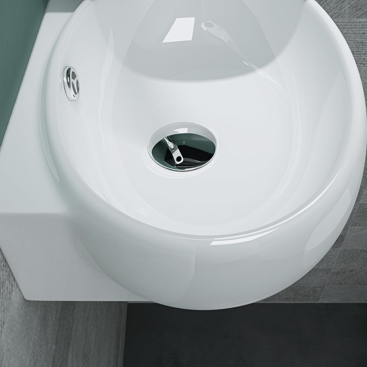 glasvilla Lavabo de invitados WC Lavabo de cerámica con NANO, BTH: 42x28x15cm, Brüssel001