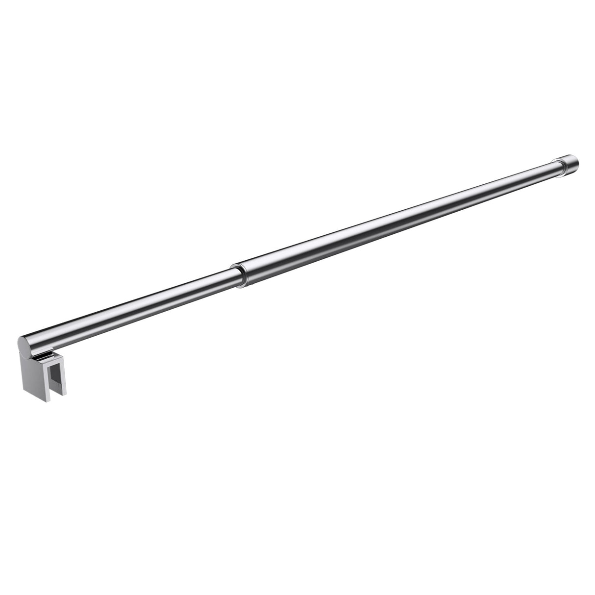 Barre de support pour paroi de douche Glasvilla | Stabilisateur de paroi vitrée pour douches à l'italienne | Pivote à 180° pour verre de 6 à 10 mm d'épaisseur