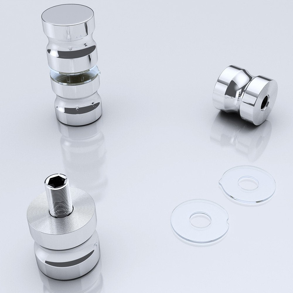 Poignée de porte Glasvilla, bouton de porte intérieure, poignée de porte de douche, poignée de barre, poignées de porte en verre, poignée de poussée