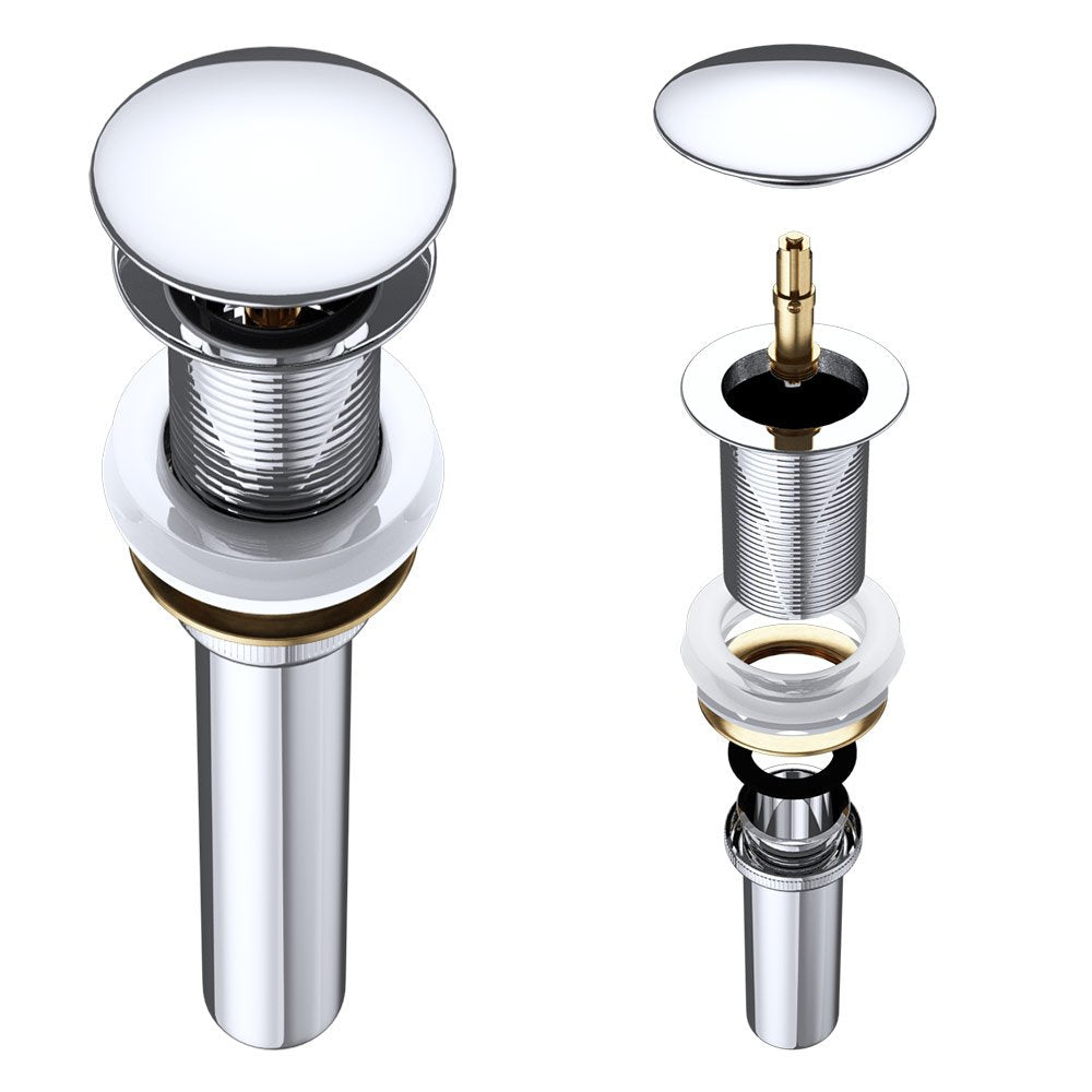 Bouchon de lavabo Glasvilla | Bouchon de lavabo compatible avec tous les lavabos DIN