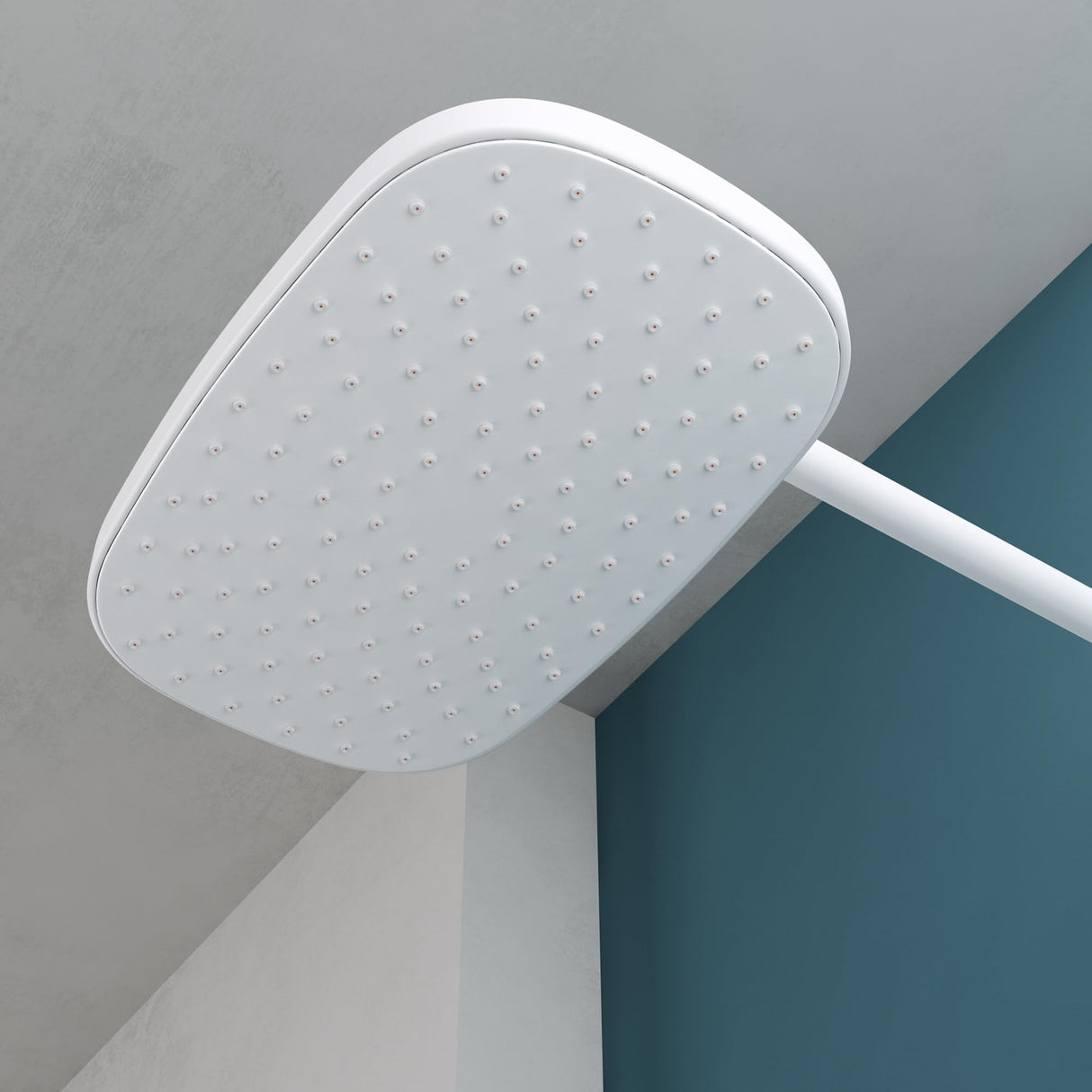 Système de douche Glasvilla avec douchette et pommeau de douche, douche de pluie, kit de fixation murale