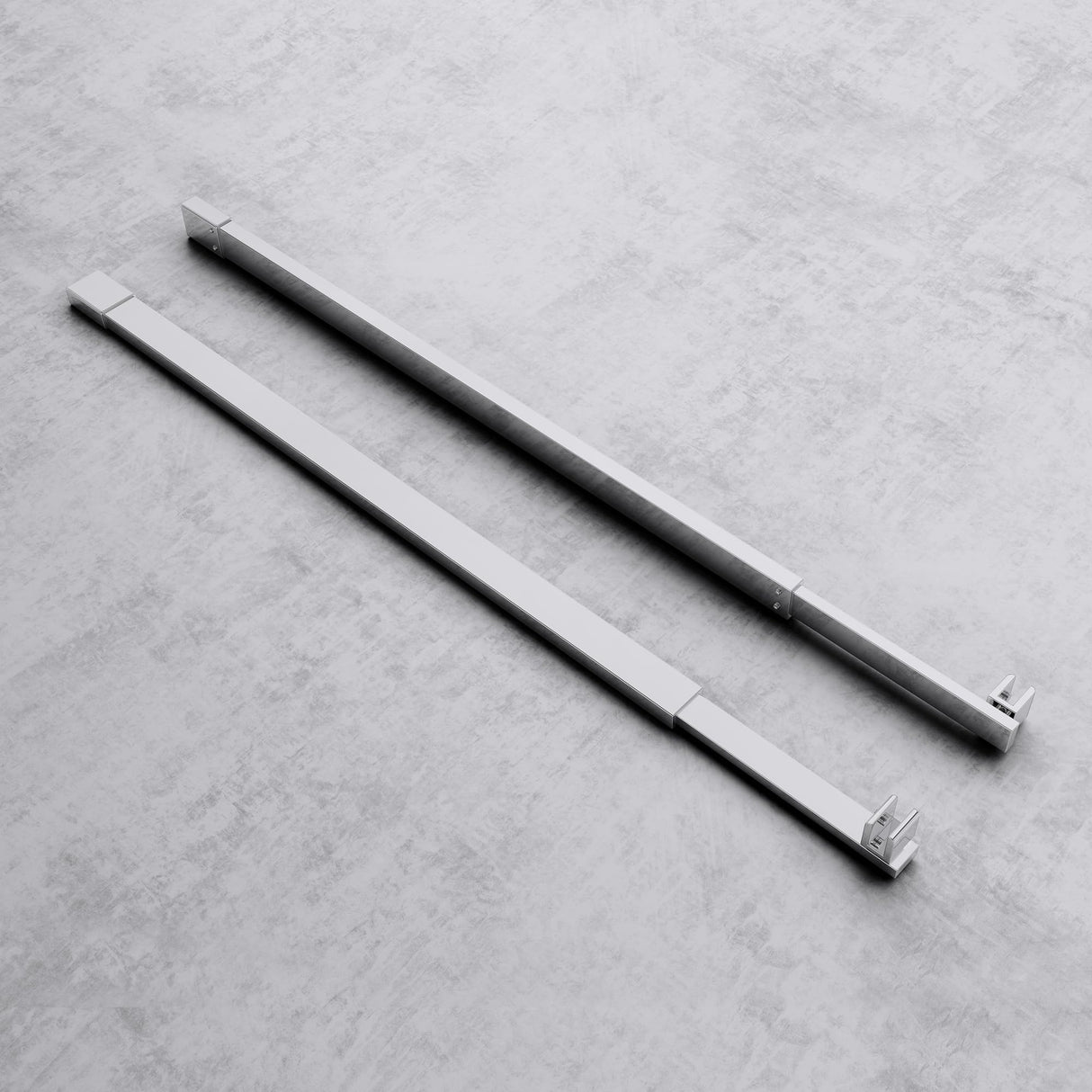 Barre de support pour paroi de douche Glasvilla | Stabilisateur de paroi vitrée pour douches à l'italienne | Pivote à 180° pour verre de 6 à 10 mm d'épaisseur