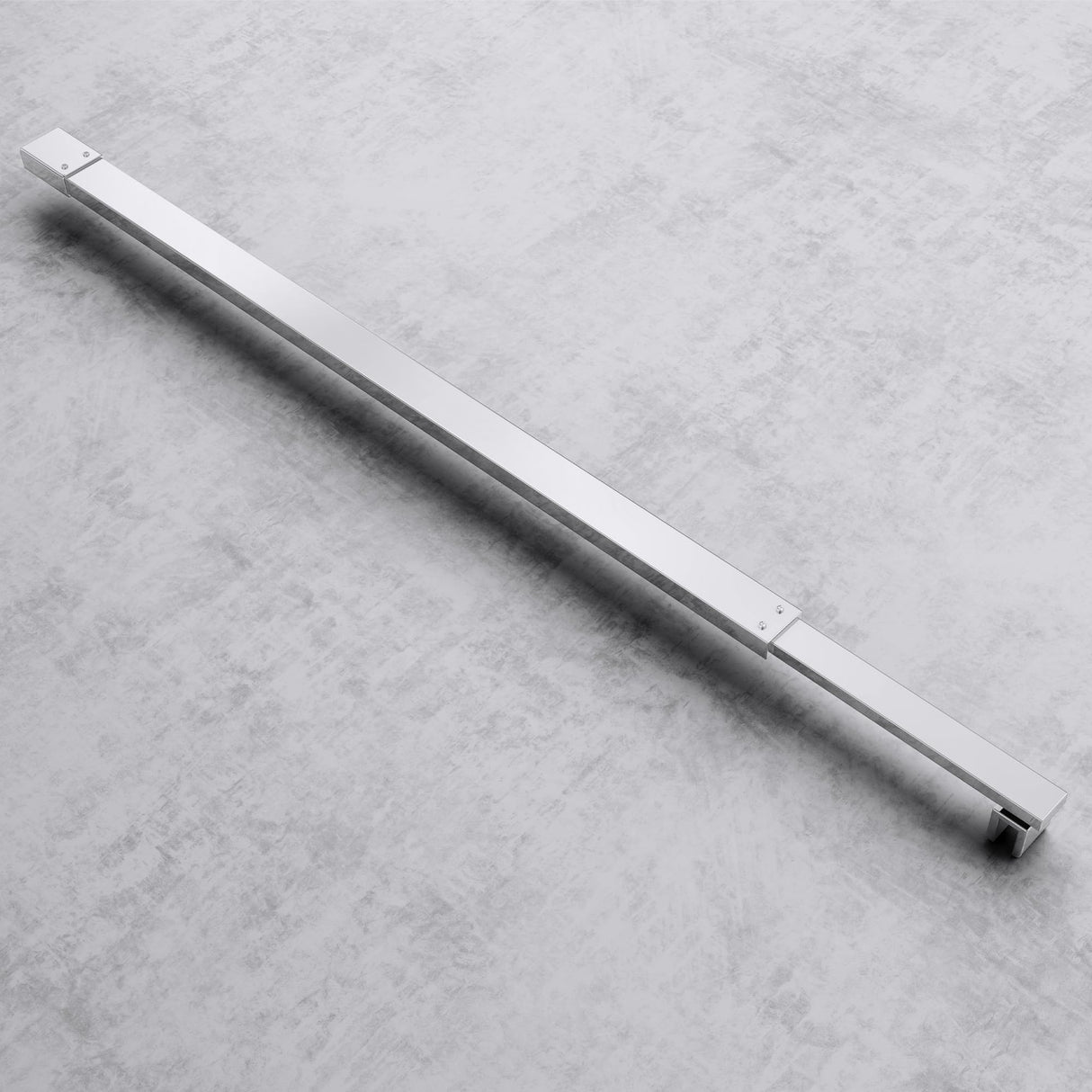 Barre de support pour paroi de douche Glasvilla | Stabilisateur de paroi vitrée pour douches à l'italienne | Pivote à 180° pour verre de 6 à 10 mm d'épaisseur