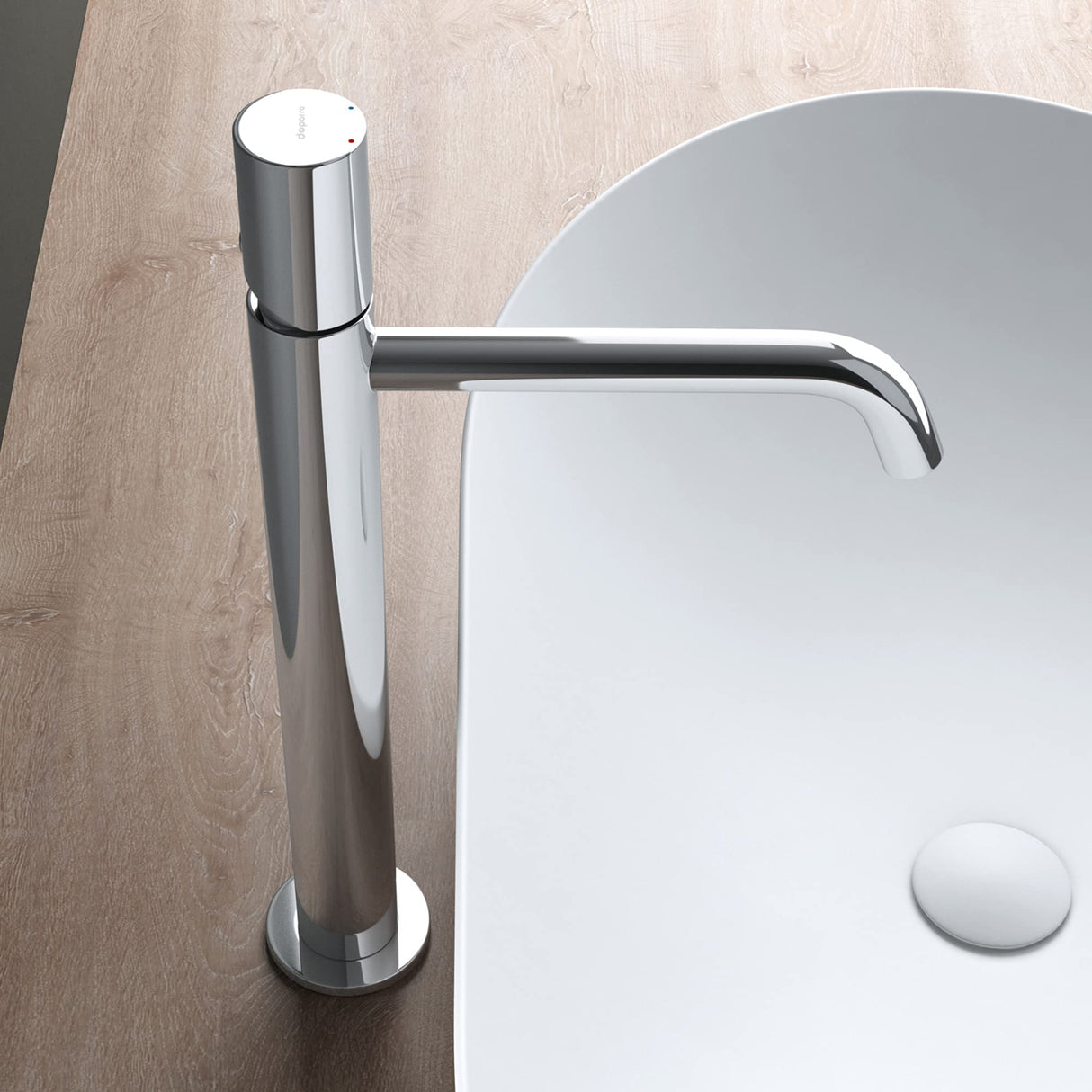 Robinetterie Glasvilla, robinet de salle de bain, robinet d'évier, installations de salle de bain, mitigeur monocommande WAO-7701