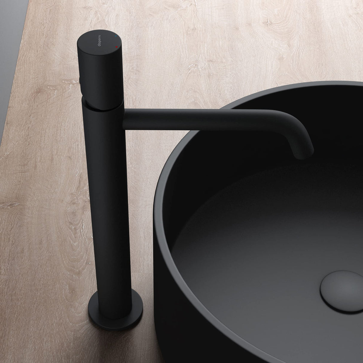 Robinetterie Glasvilla, robinet de salle de bain, robinet d'évier, installations de salle de bain, mitigeur monocommande WAO-7701