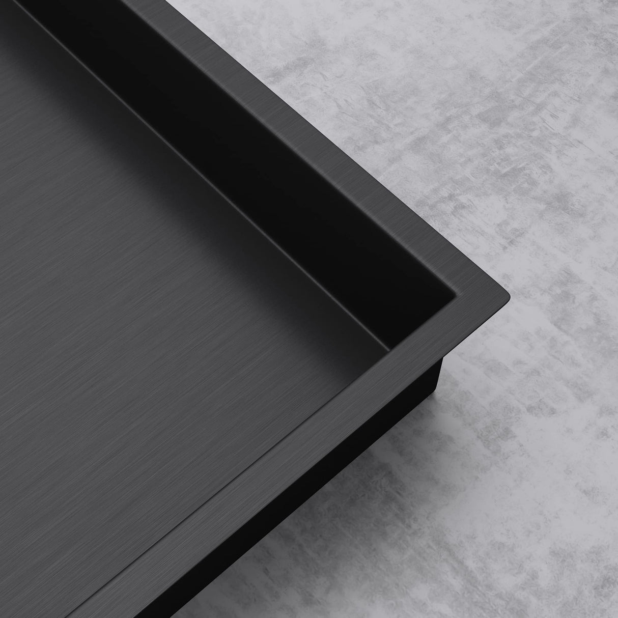 glasvilla Nicchia a Parete in Acciaio Inox Mensola Doccia a Muro a Incasso Piastrellabile Facile da Montare