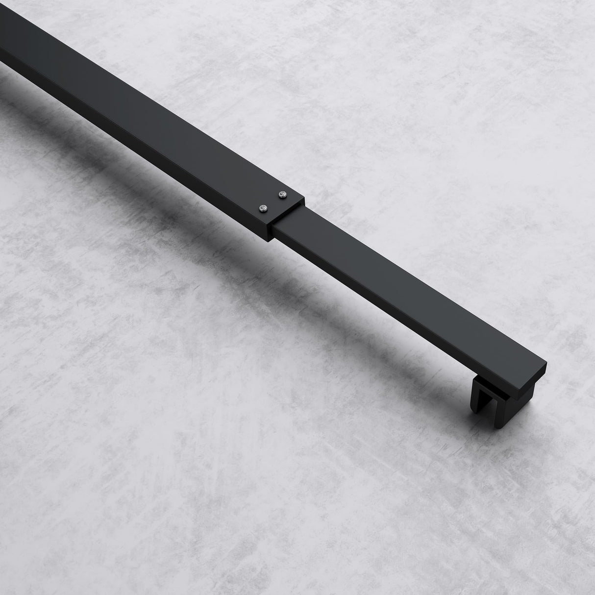 Barre de support pour paroi de douche Glasvilla | Stabilisateur de paroi vitrée pour douches à l'italienne | Pivote à 180° pour verre de 6 à 10 mm d'épaisseur