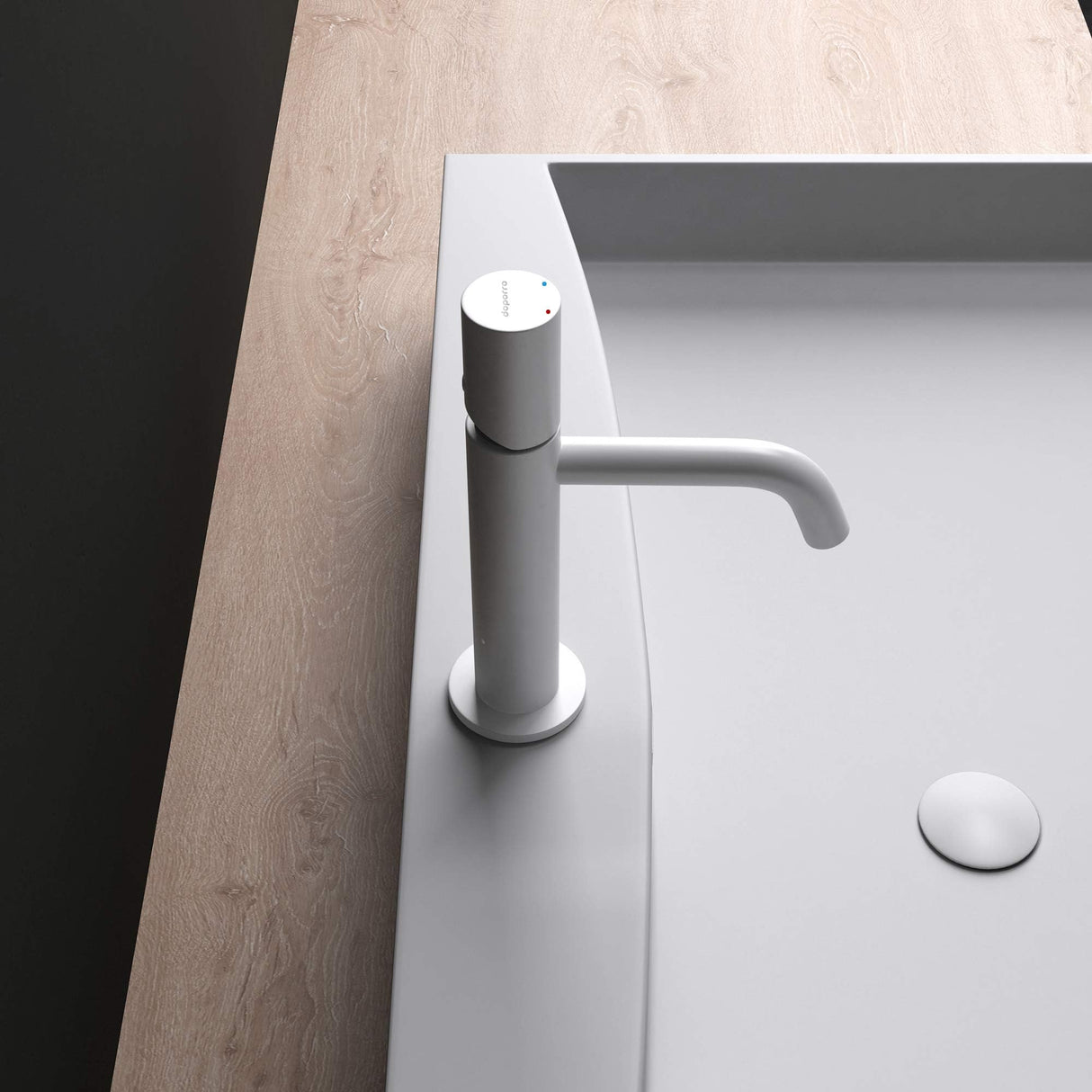 Robinetterie Glasvilla, robinet de salle de bain, robinet d'évier, installations de salle de bain, mitigeur monocommande WAO-7701